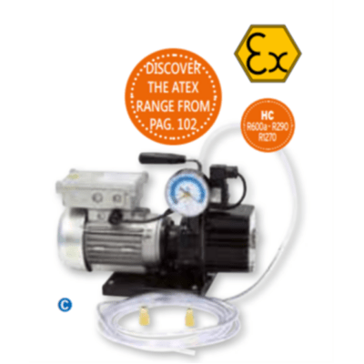 RS3DE/V-EX, 46 L/Min., with solenoid valve and vacuum gauge