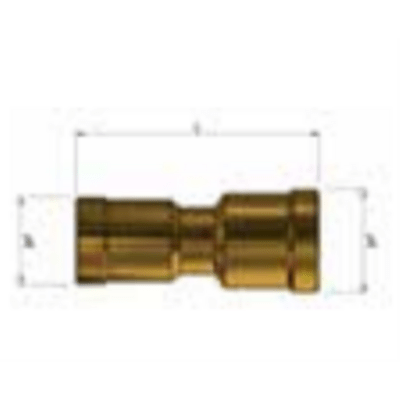 IPER-LINK/S/4-6, Kit 2 reduced linear couplings 1/4