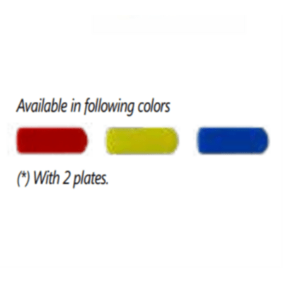 K-PLATE/B, Kit 10 pcs. blue colored plates