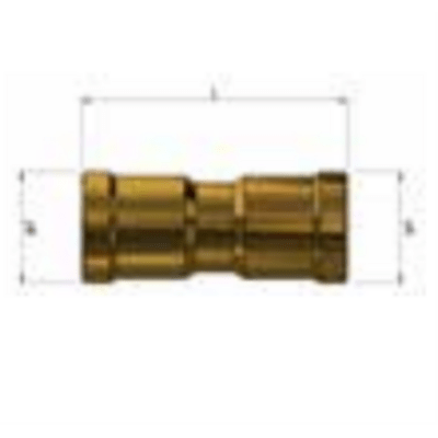 IPER-LINK/S/8-8, Kit 2 linear couplings 1/2