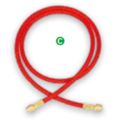 GYSS/4-4/60 R, hose 1500mm 1/4 x 1/4 - Red