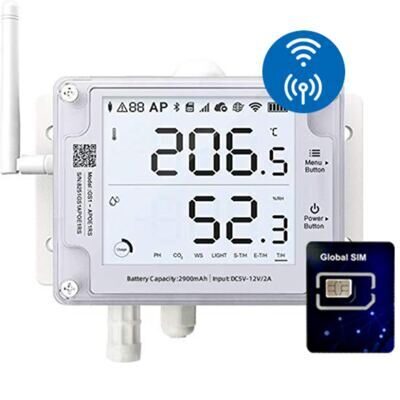 UbiBot - GS1-AL4G1RS-AL, WiFi-4G/LTE-Datenlogger, 12V-Alarm-Ausgang