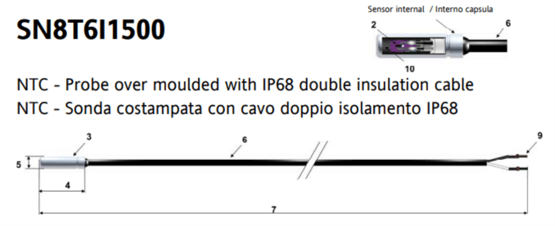 NTC 1.5MT 6x20 TPE STEEL IP68