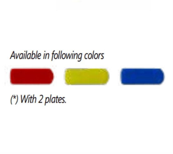 K-PLATE/B, Kit 10 pcs. blue colored plates